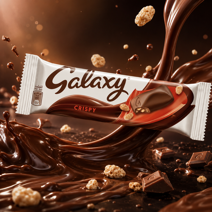 Galaxy Crispy Chocolate Bar – The Perfect Blend of Smooth Milk Chocolate and Crunchy Delight