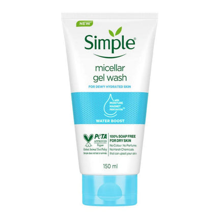 Simple micellar gel wash tube on a white background