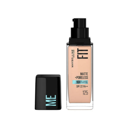 Maybelline Fit Me foundation bottle on a white background