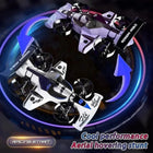 Three drone models with 'Racing Start' text on a dark background