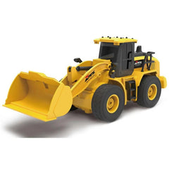 6 Channel RC Bulldozer Toy – Remote Control Construction Loader with Movable Bucket