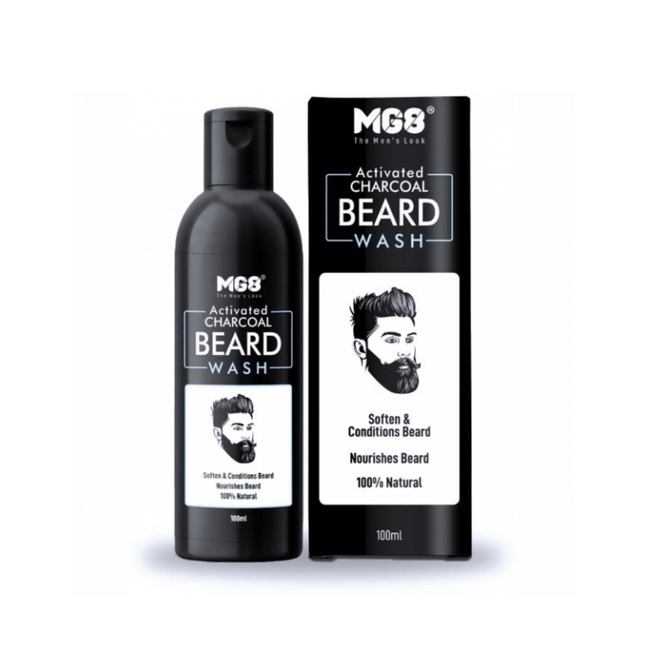 MG8 Activated Charcoal beard wash 100ml