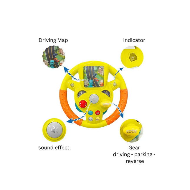 kids steering wheel driving toy