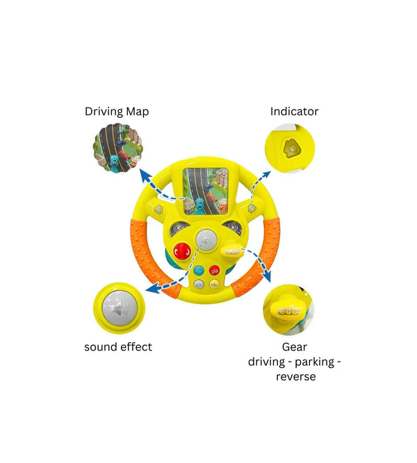 kids steering wheel driving toy