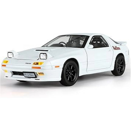 White sports car model on a white background