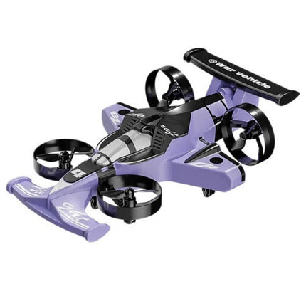 Purple and black drone with 'air vehicle' branding on a white background