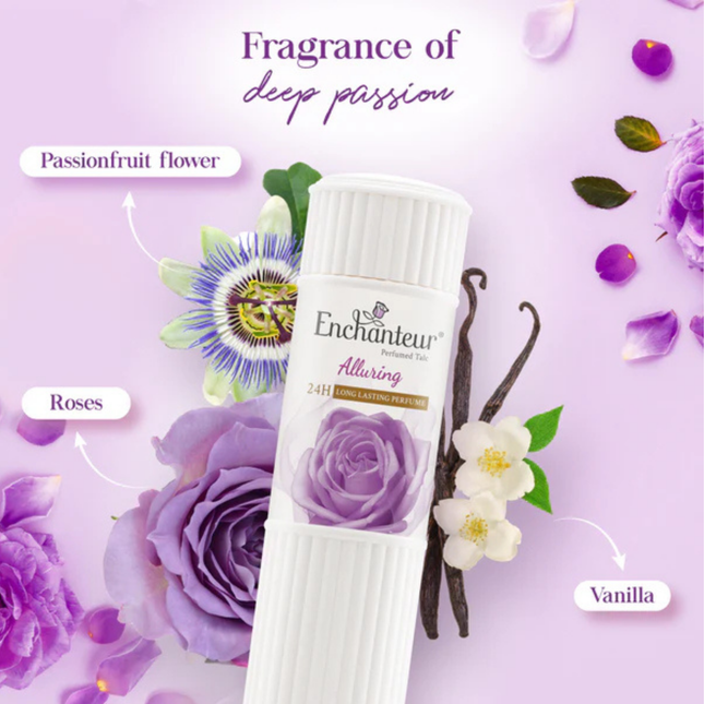 Enchanteur Alluring Perfumed Talc 24H Long Lasting Perfume