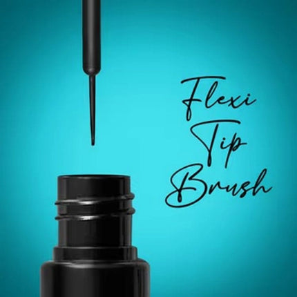 Black flexi tip brush against a blue background with 'Flexi Tip Brush' text.