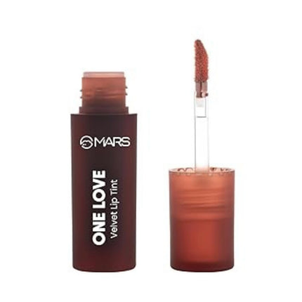 MARS One Love Velvet Lip Tint with applicator on a white background