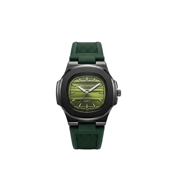 Men’s Fashion Sport Watch – Premium Square Dial Silicone Strap Watch
