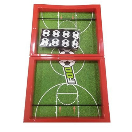 Two miniature sports courts with soccer balls and a basketball hoop on a white background