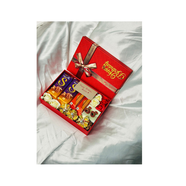 Chocolates and Nuts Set—Personalized Gift Hamper Box