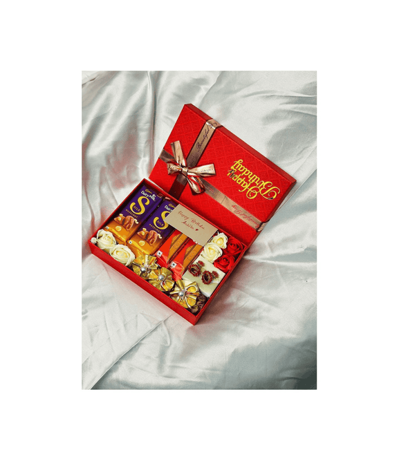 Chocolates and Nuts Set—Personalized Gift Hamper Box