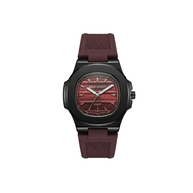 Men’s Fashion Sport Watch – Premium Square Dial Silicone Strap Watch