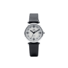 Fire Collection Ladies Quartz Watch White Dial Floral Pattern Black Strap Lightweight