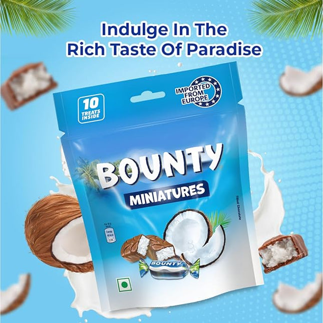 Bounty miniatures chocolate 10 pieces 100 g