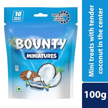 Bounty miniatures chocolate 10 pieces 100 g