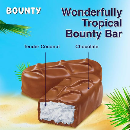 Bounty chocolate 57g bars 24 pieces box