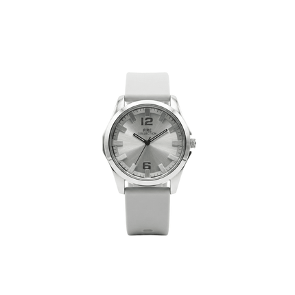 Fire Collection Mens Analog Quartz Watch Dial Minimal Design Silicone Strap