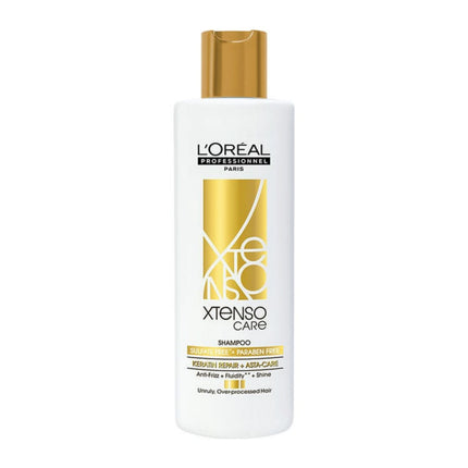 L'Oreal X Tenso Care shampoo bottle on a white background