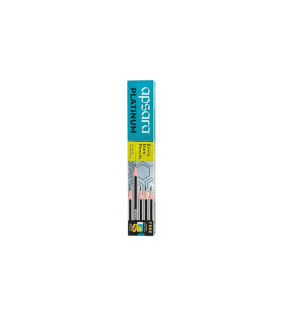 Pack of Apsara Platinum pencils box on a white backgrounds