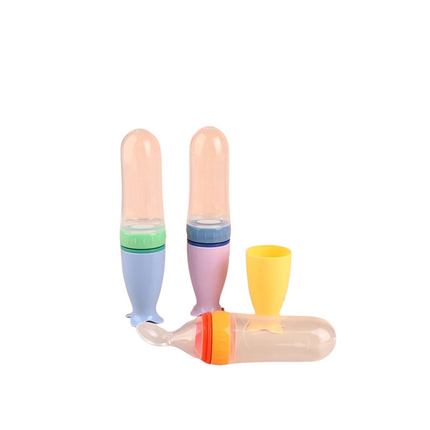 Set of colorful dental tools on a white background