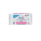 Pack of Baby Seba med cleansing wipes on a white background