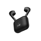 Black wireless earbuds with charging case on a white background, featuring the brand 'boat'.