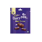 Cadbury Dairy Milk Mini Treats packaging on a white background