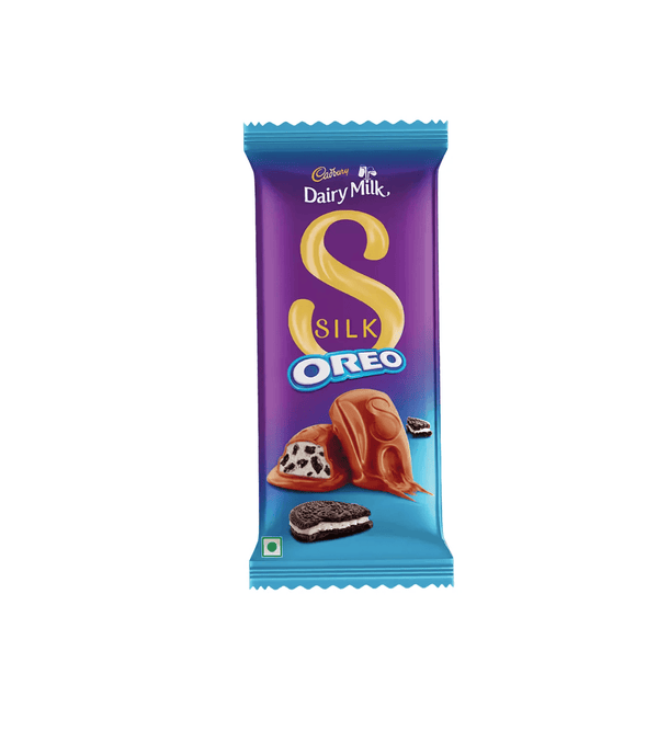 Cadbury Dairy Milk Silk Oreo chocolate bar packaging on a white background