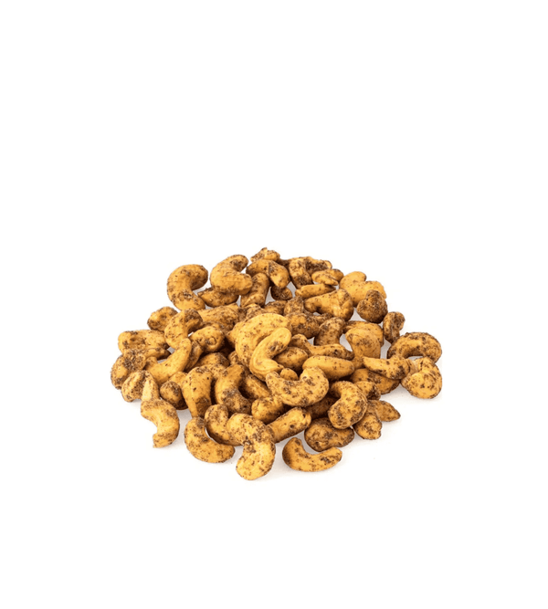 Cashew pepper on a white background