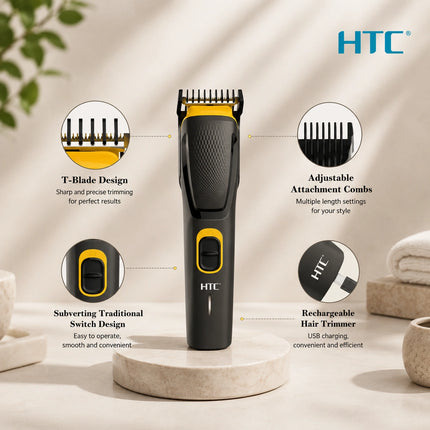 HTC AT-509 Professional Rechargeable Hair & Beard Trimmer