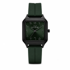 SABR Square Arabic Numerals Analogue Watch –  Silicone Strap (Unisex)