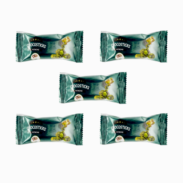 Five packages of CoccoSticks on a white background