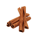 Cinnamon sticks on a white background