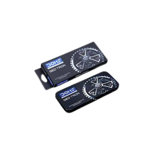 Geomatrical instrumental box with 'DOMS' branding on a white background