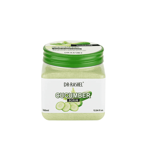 DR.RASHEL Cucumber Face & Body Scrub Nourishing  in white background