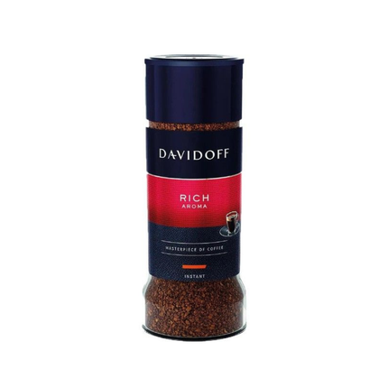 Davidoff rich aroma coffee powder bottle with white background