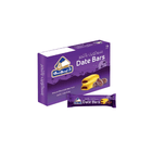 Box of Date Bars with a smaller packet on a white background