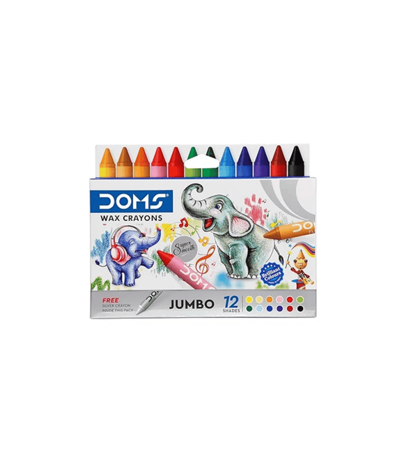 Doms wax crayon jumbo pack with white background