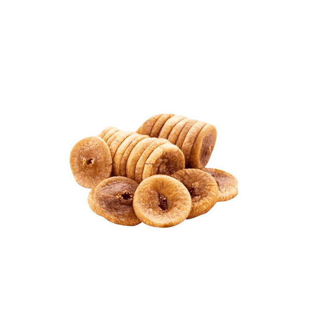 Dried figs on a white background