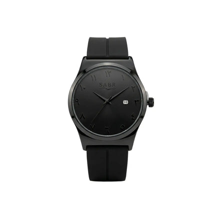 SABR Silicone Strap Watch with Date Display