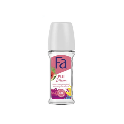Fa Fiji Dream roll-on deodorant bottle on a white background