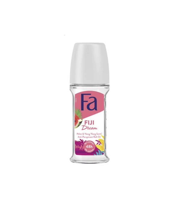 Fa Fiji Dream roll-on deodorant bottle on a white background
