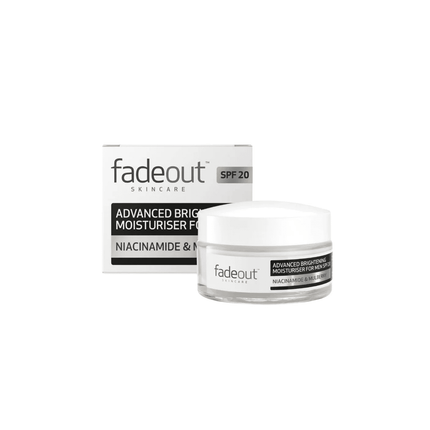 Fade Out skincare product with jar and box on a white background