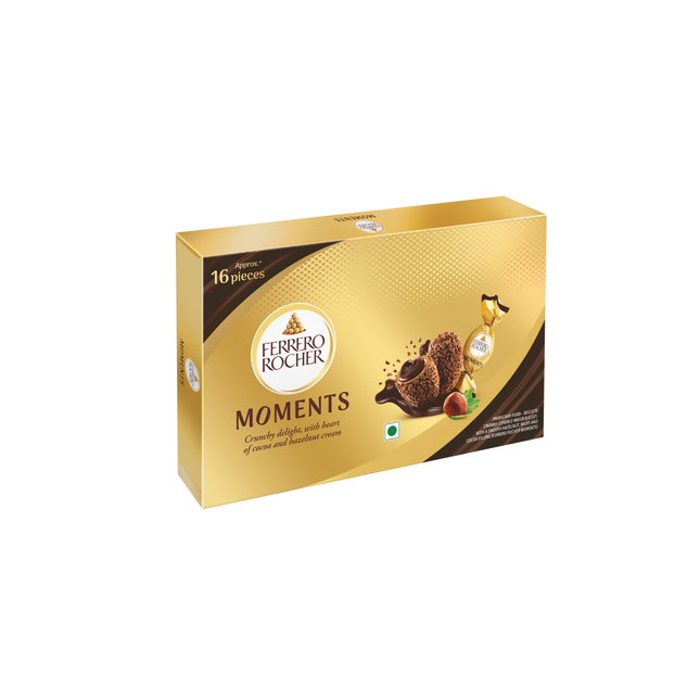 Ferrero Rocher Moments chocolate box on a white background