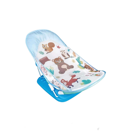 Baby bathtub with animal print on a white background