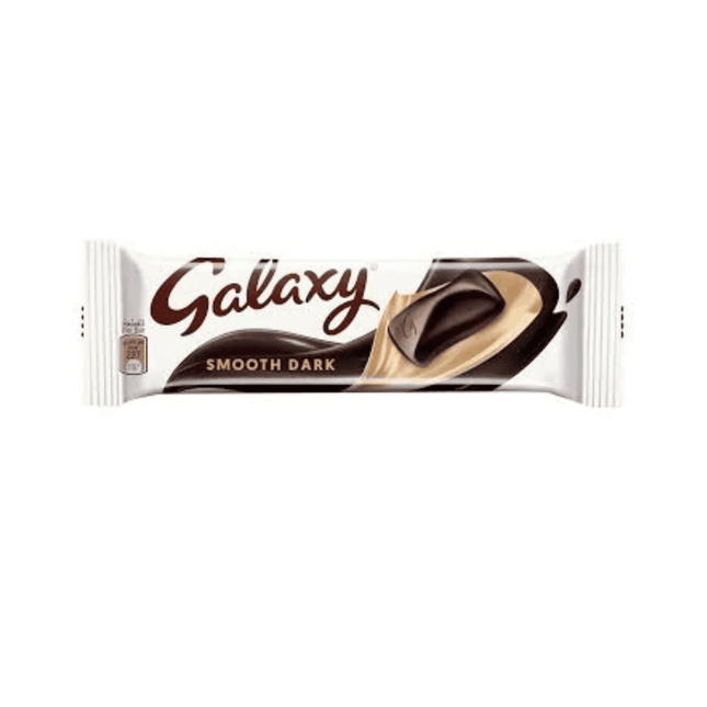 Galaxy Smooth Dark chocolate bar packaging on a white background