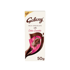 Galaxy milk chocolate with cookie crumble packaging on a white background