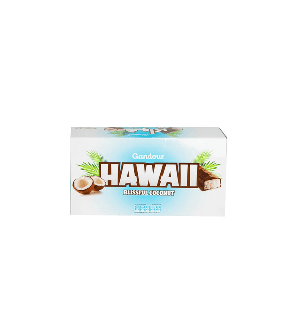 Box of Candour Hawaii Blissful Coconut candy on a white background